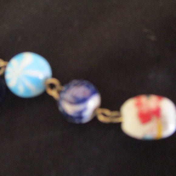 Vintage ITALIAN VENETIAN Millefiori Glass Wedding Cake Beads, Necklace 17" - Picture 7 of 14